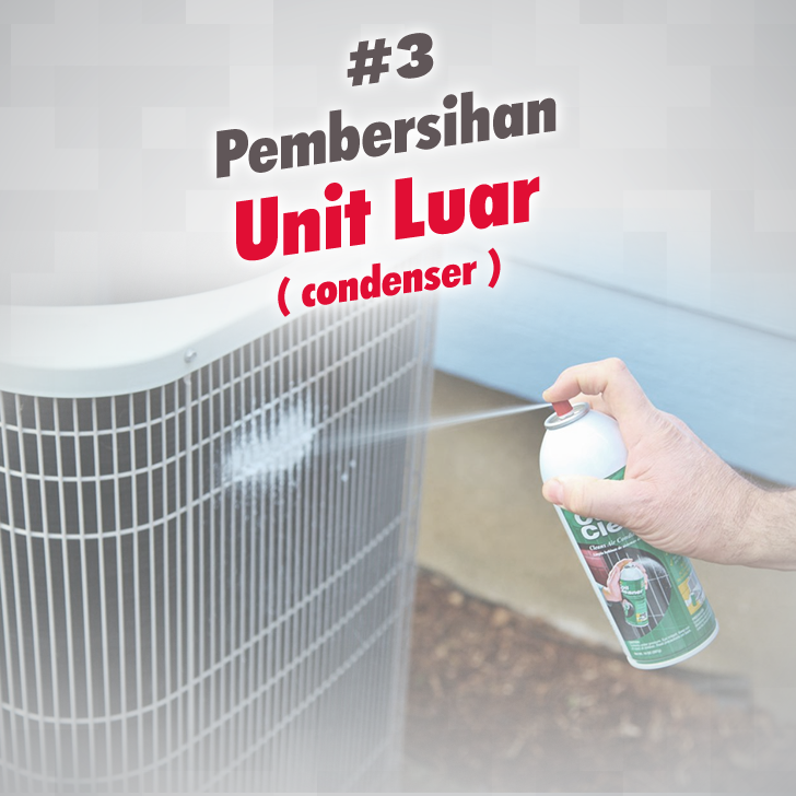 pembersihan unit luar