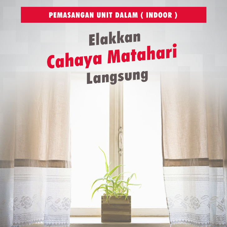 eleakkan cahaya matahari lansung