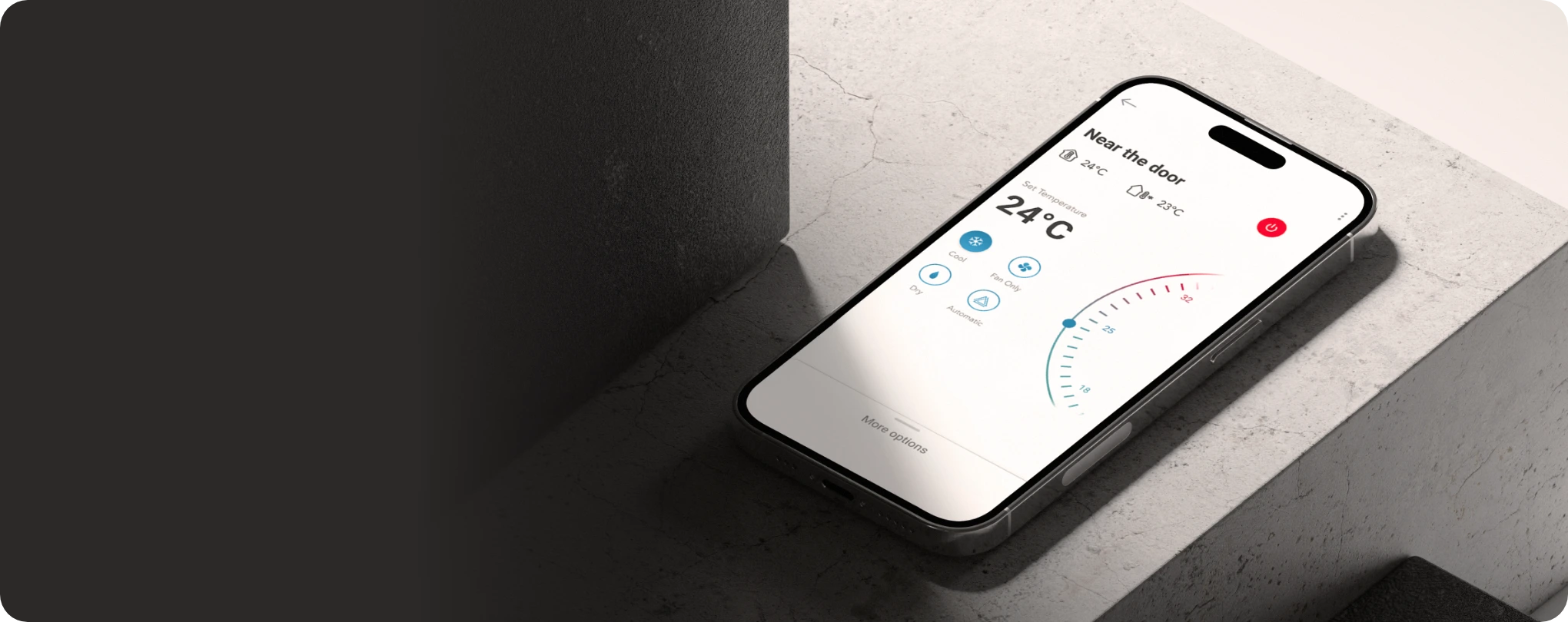Completely control unit even from outdoor. Able to control different modes or settings such as fan speed, air flow direction, temperature and so on.