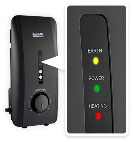Acson Malaysia water heater with elcb